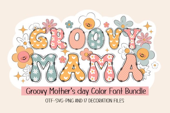 Celebrate Motherhood with Groovy Mama: A Retro Font Collection for Creative Projects