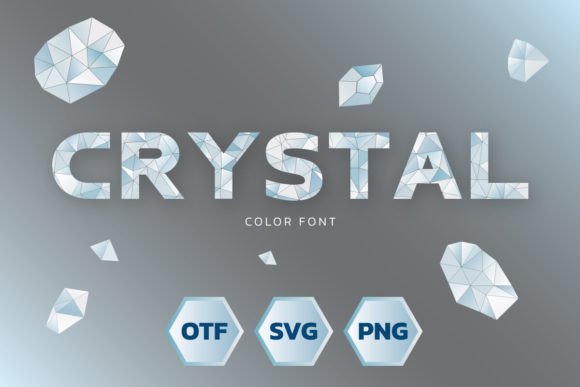 Crystal: The Modern Glossy Font Design Defining Luxury Visuals