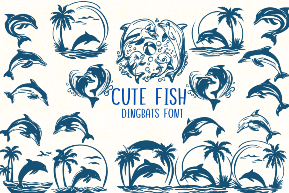 Cute Fish: An Aquatic Dingbats Font for Creative Projects