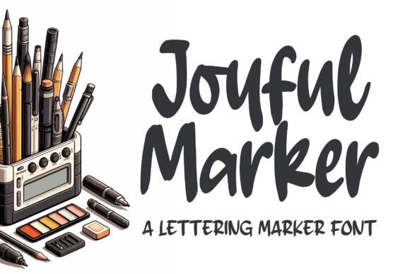 Discovering the Dynamic Spirit of Joyful Marker Typography