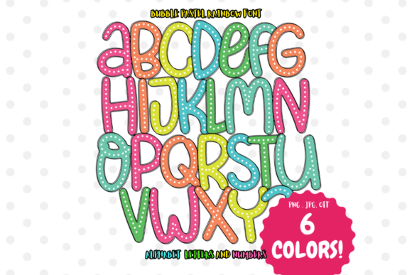 Embrace Whimsical Design with Bubble Pastel Rainbow