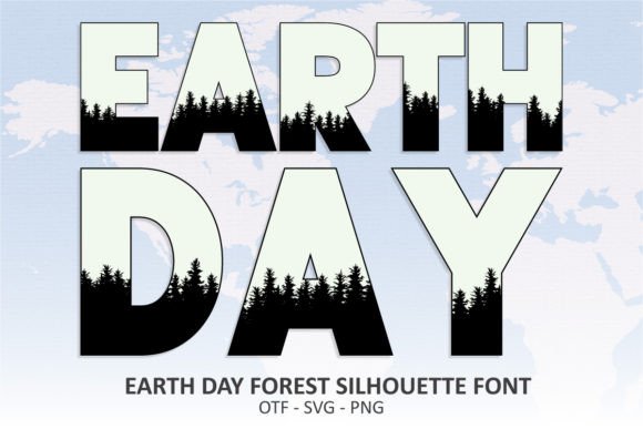 Evaluating the Earth Day Forest Silhouette Font for Your Eco-Conscious Design Projects