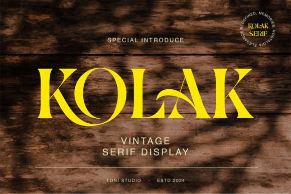 Exploring the Kolak Typeface: Where Modern Design Meets Nostalgic Elegance