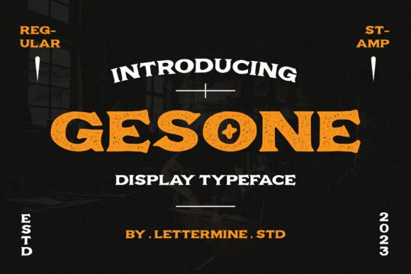 Gesone: The Vintage Display Font That Brings Old-World Charm to Modern Design
