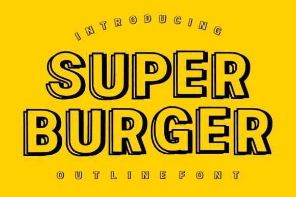 Super Burger: The Bold Display Font for Modern Design