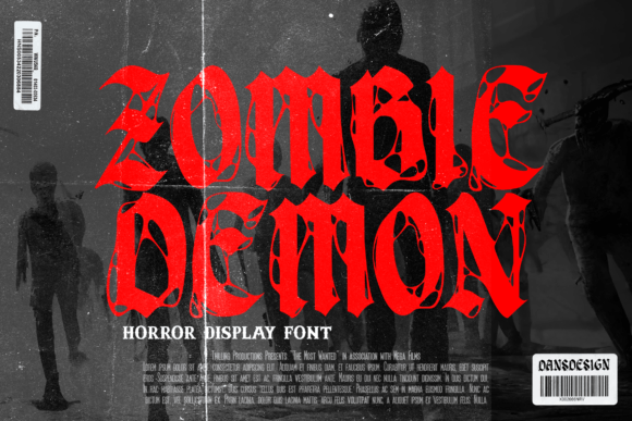 Zombie Demon Font: The Ultimate Horror Metal Typeface